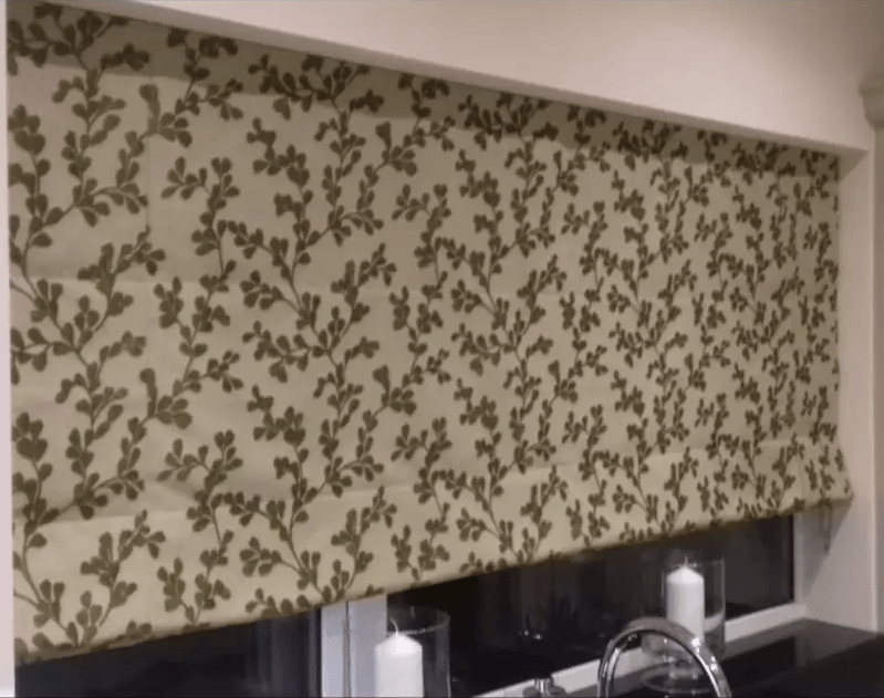 Embroidered Roman Blind