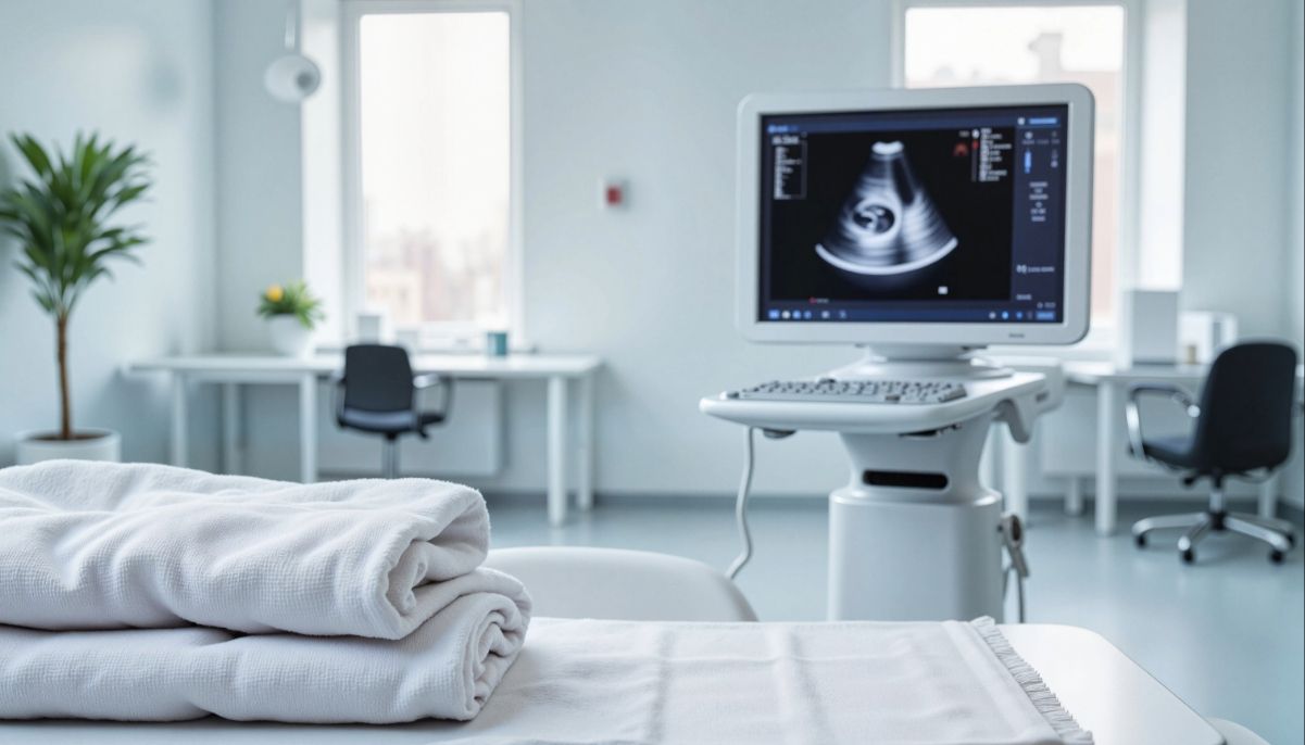 ultrasound machine sitting in a medical office