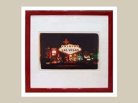 Las Vegas photograph in custom frame