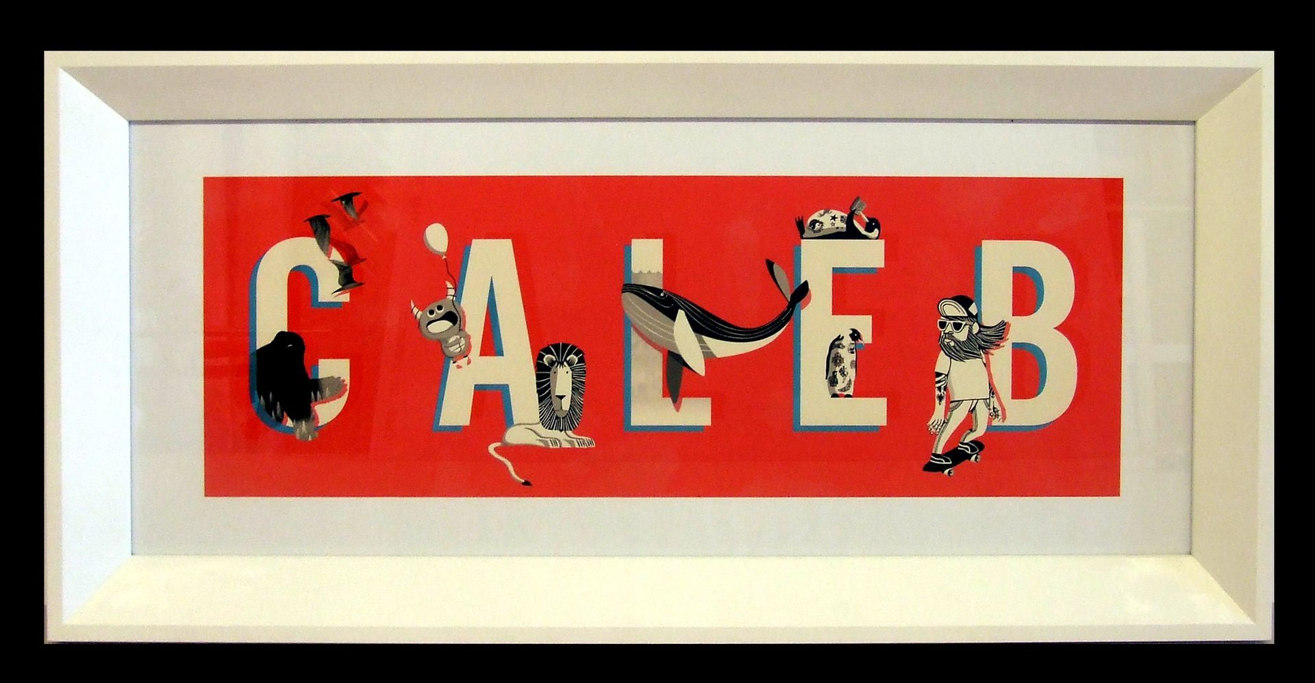 A frame of a letters