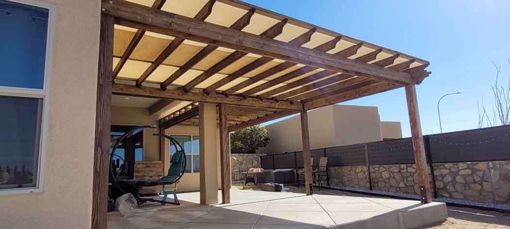 Pergola With Canopy Cover
