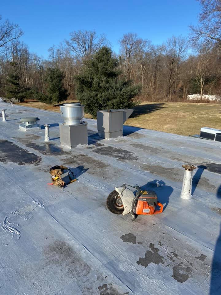 Ventilation Hood Curbs Installed On An Existing Modified Bitumen Roof System — Fishkill, NY — Honest Reliable Roofing