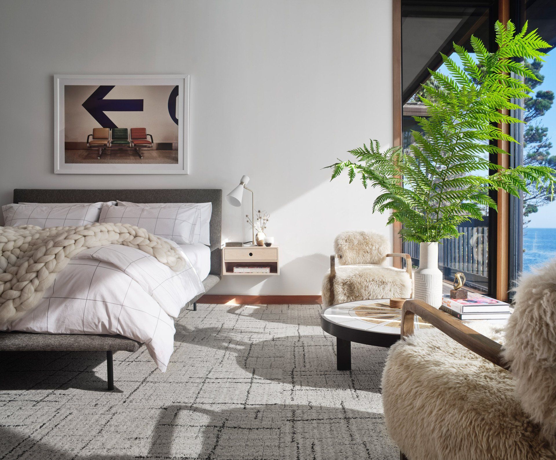 Bedroom in a Home in Northern California designed by Dakota DesignWorks