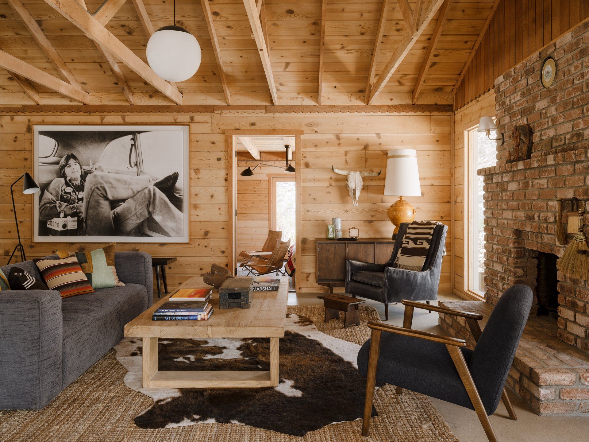 Living room of a home in Pioneertown designed by Dakota DesignWorks