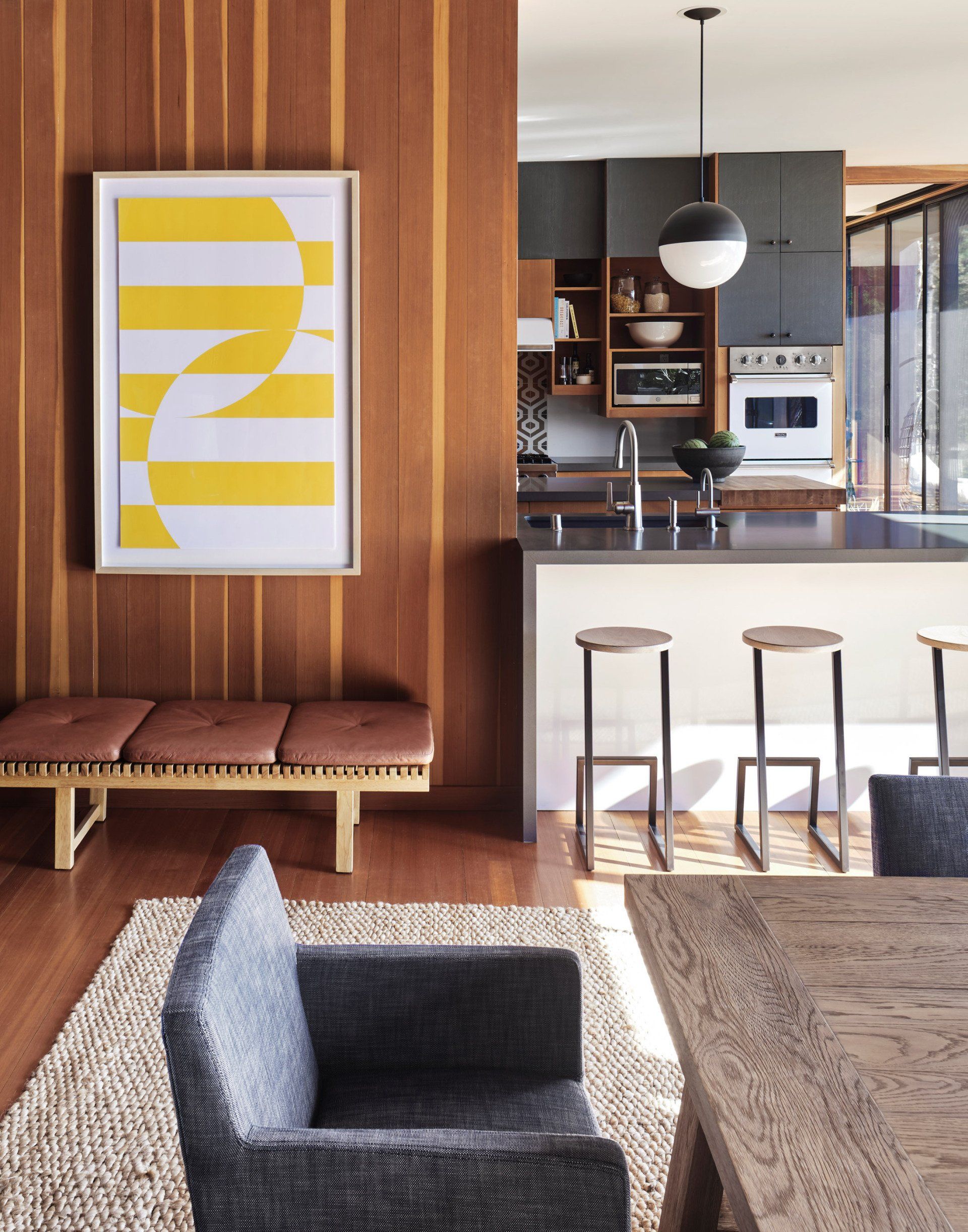 Dining room in a Home in Northern California designed by Dakota DesignWorks