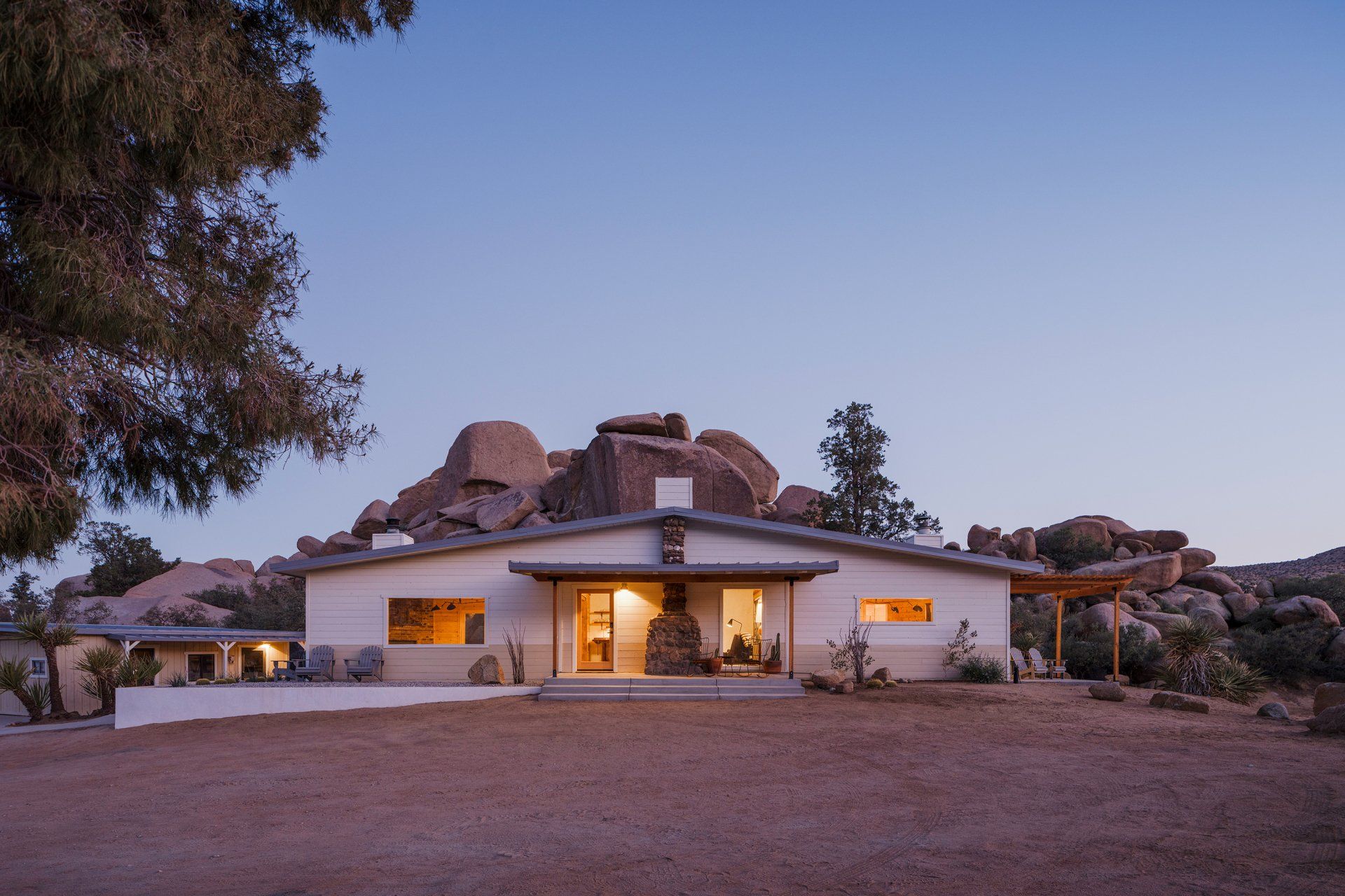 Exterior of a home in Pioneertown designed by Dakota DesignWorks