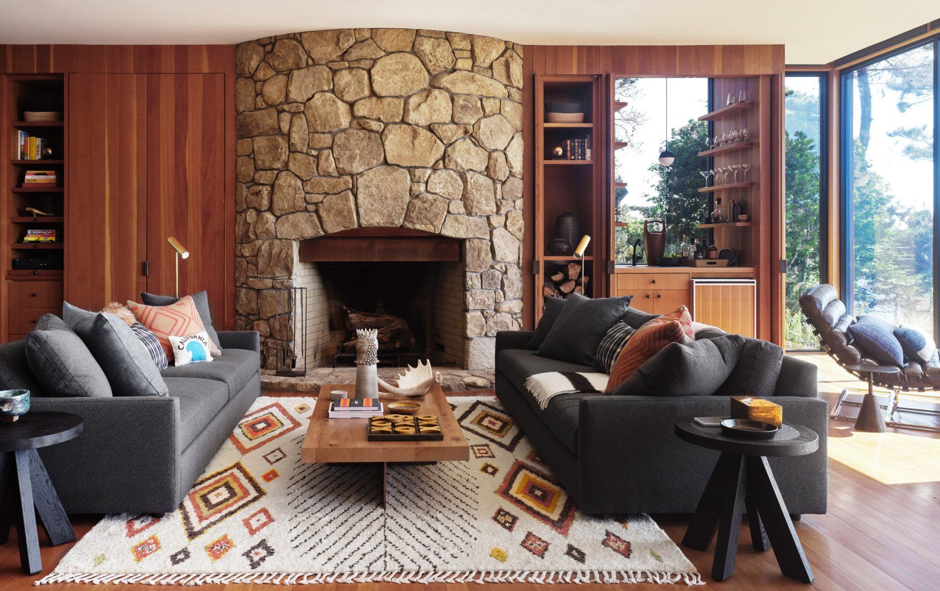Living room in a Home in Northern California designed by Dakota DesignWorks
