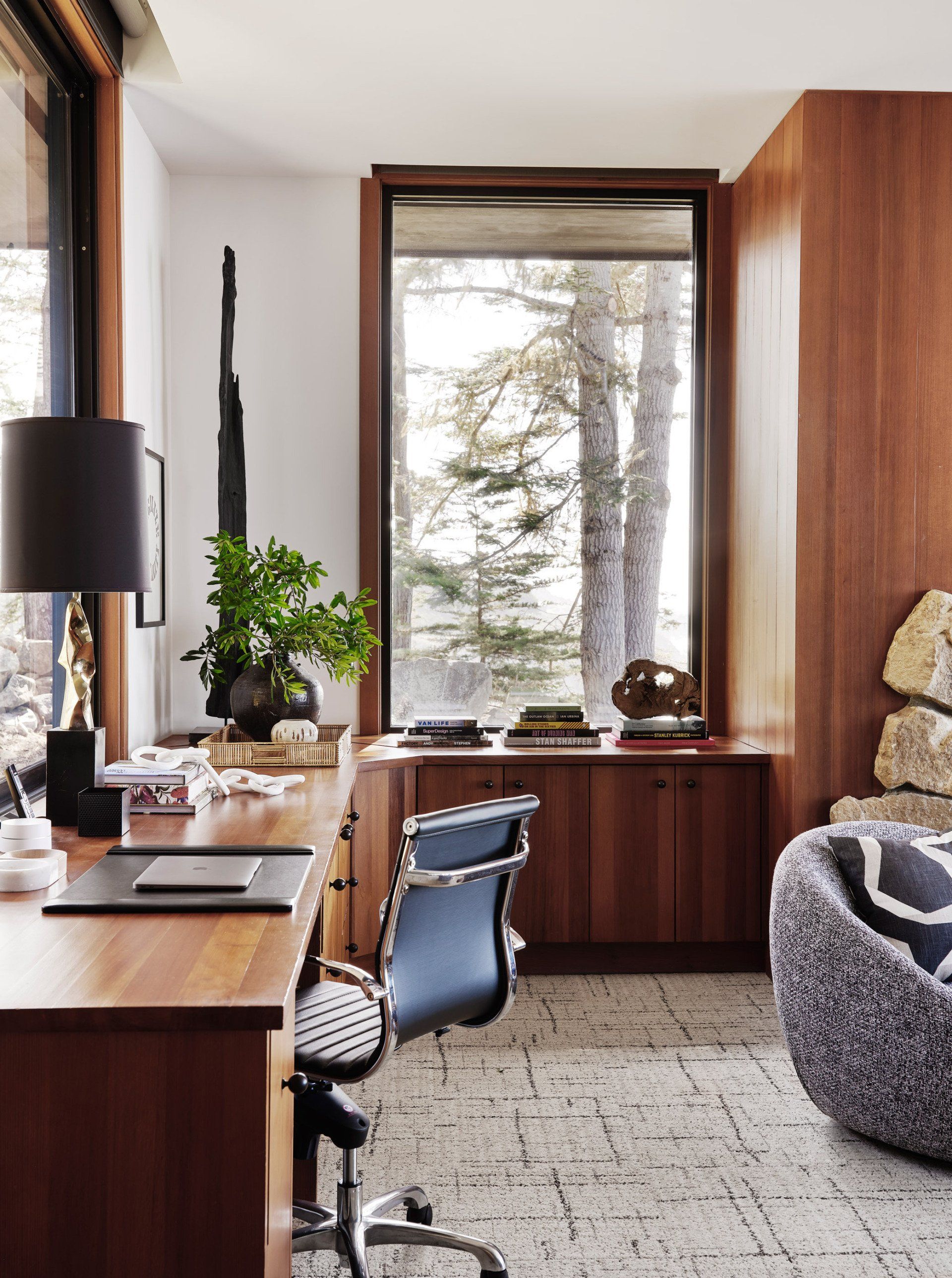 Office in a Home in Northern California designed by Dakota DesignWorks
