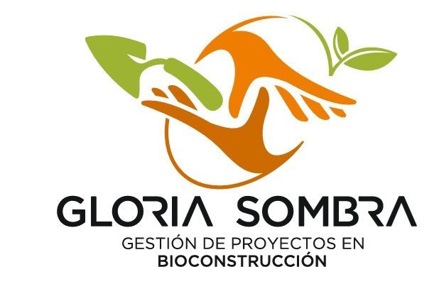 A logo for gloria sombra gestión de proyectos en bioconstrucción