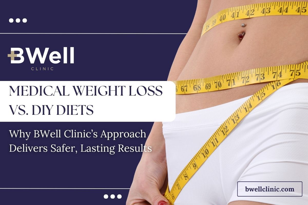 Medical weight loss strategies compared to dry diets at a premier personalized medical care clinic.