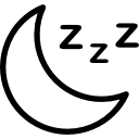 Crescent moon with three 