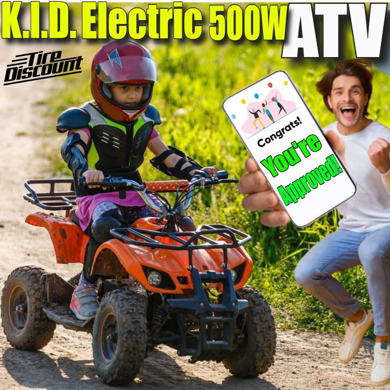 K.I.D. 36v 500w ELECTRIC ATV