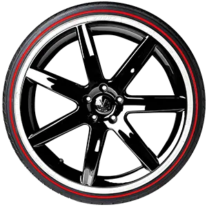 Vogue Custom Built Radial White / Red