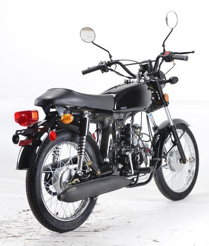 CAFE RACER 125CC GAS BIKE RIGHT SIDE VIEW BACK
