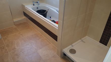 bathroom tiling