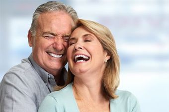 couple laughing