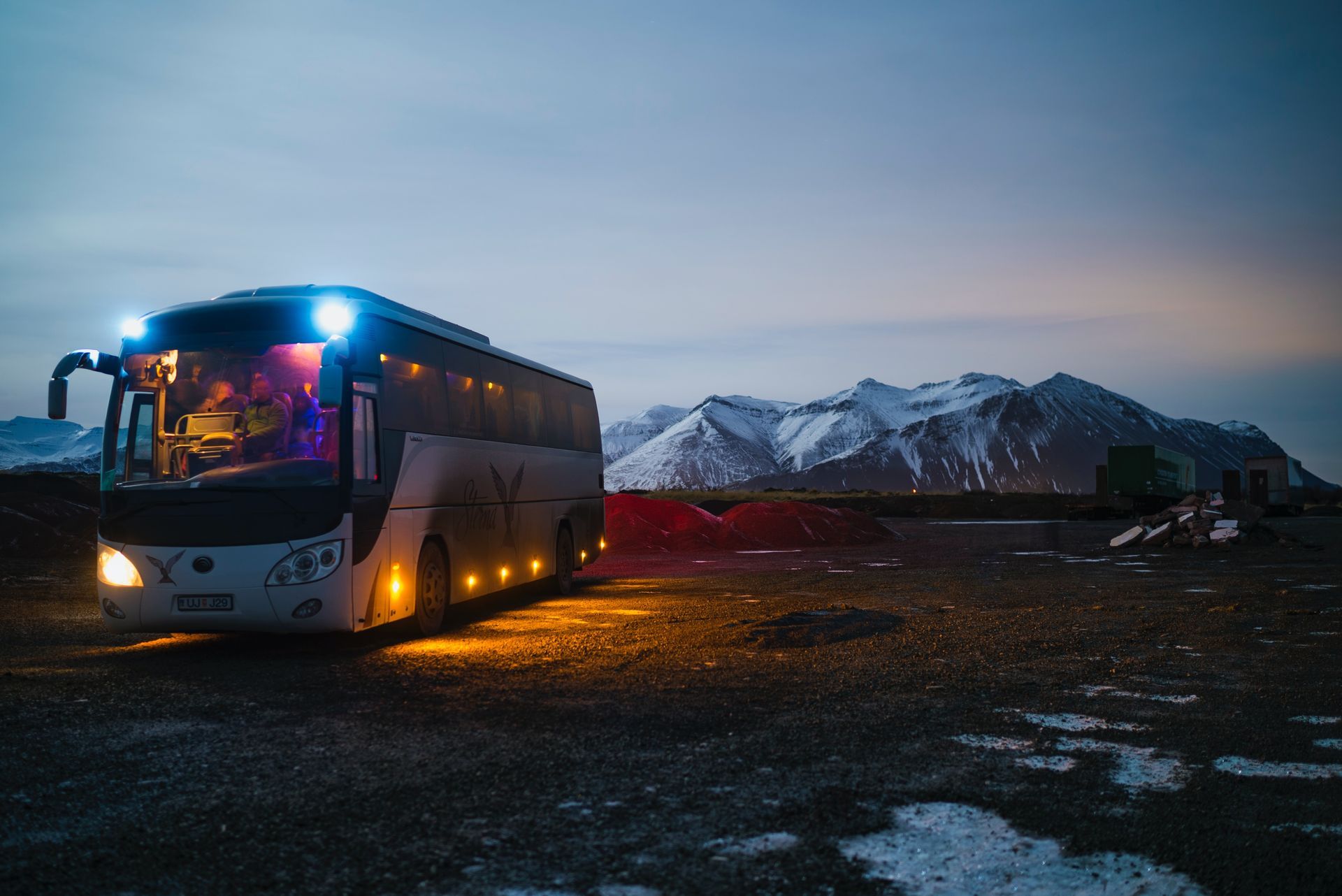 Icelandic tour bus
