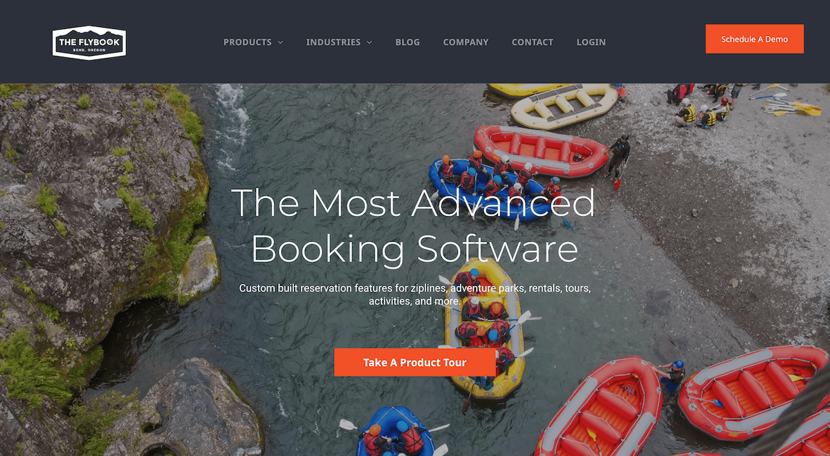 Flybook homepage: The Most Advanced Booking Software