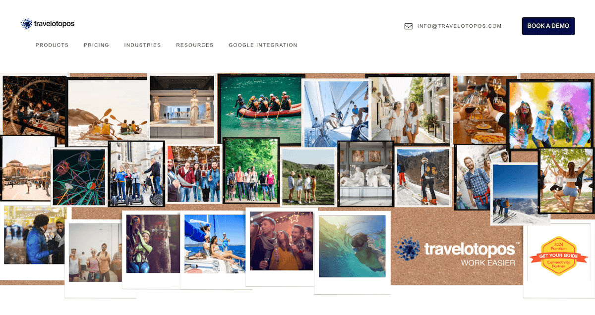Travelotopos homepage: Work Easier