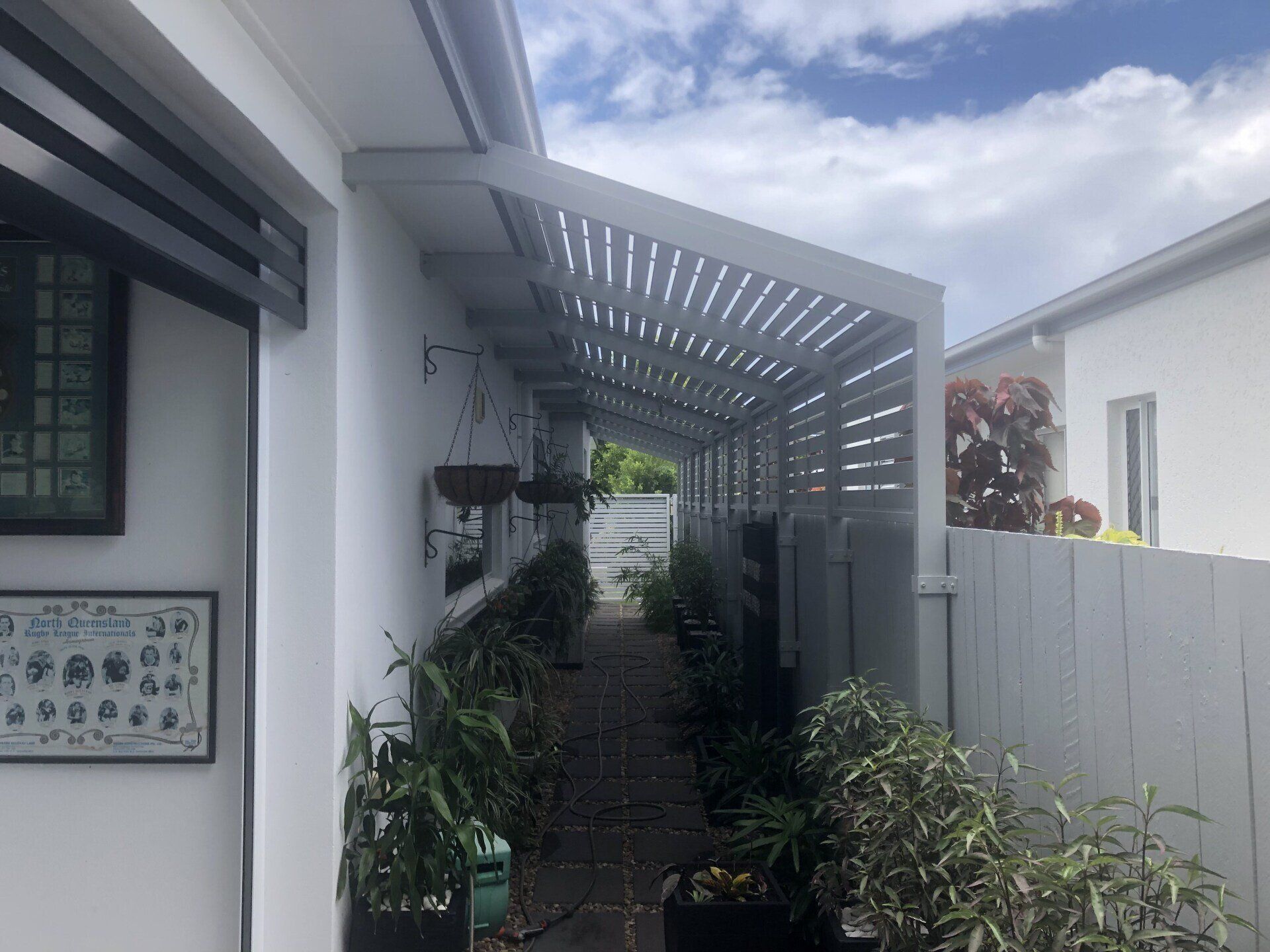 Sun Hood Next To House — Lifestyle Aluminium Lattice in West End, QLD