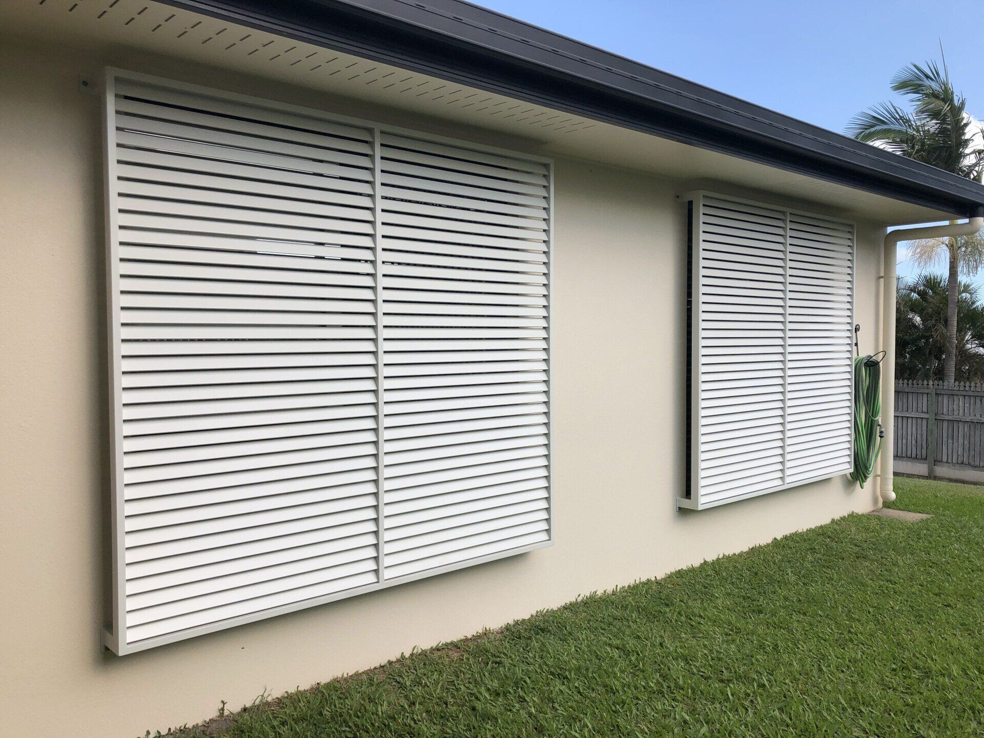 Lattice With Two Windows The House — Lifestyle Aluminium Lattice in West End, QLD