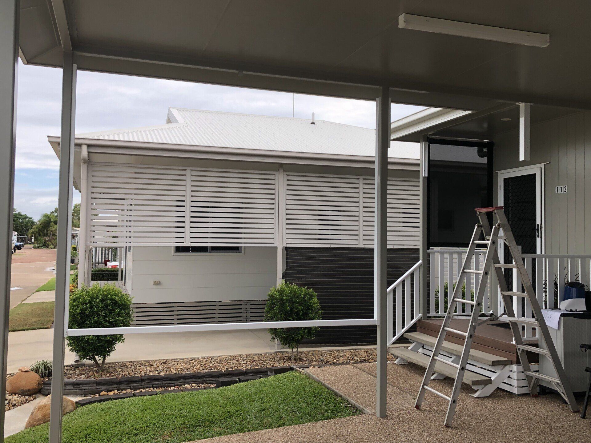 The House And White Lattice — Lifestyle Aluminium Lattice in West End, QLD