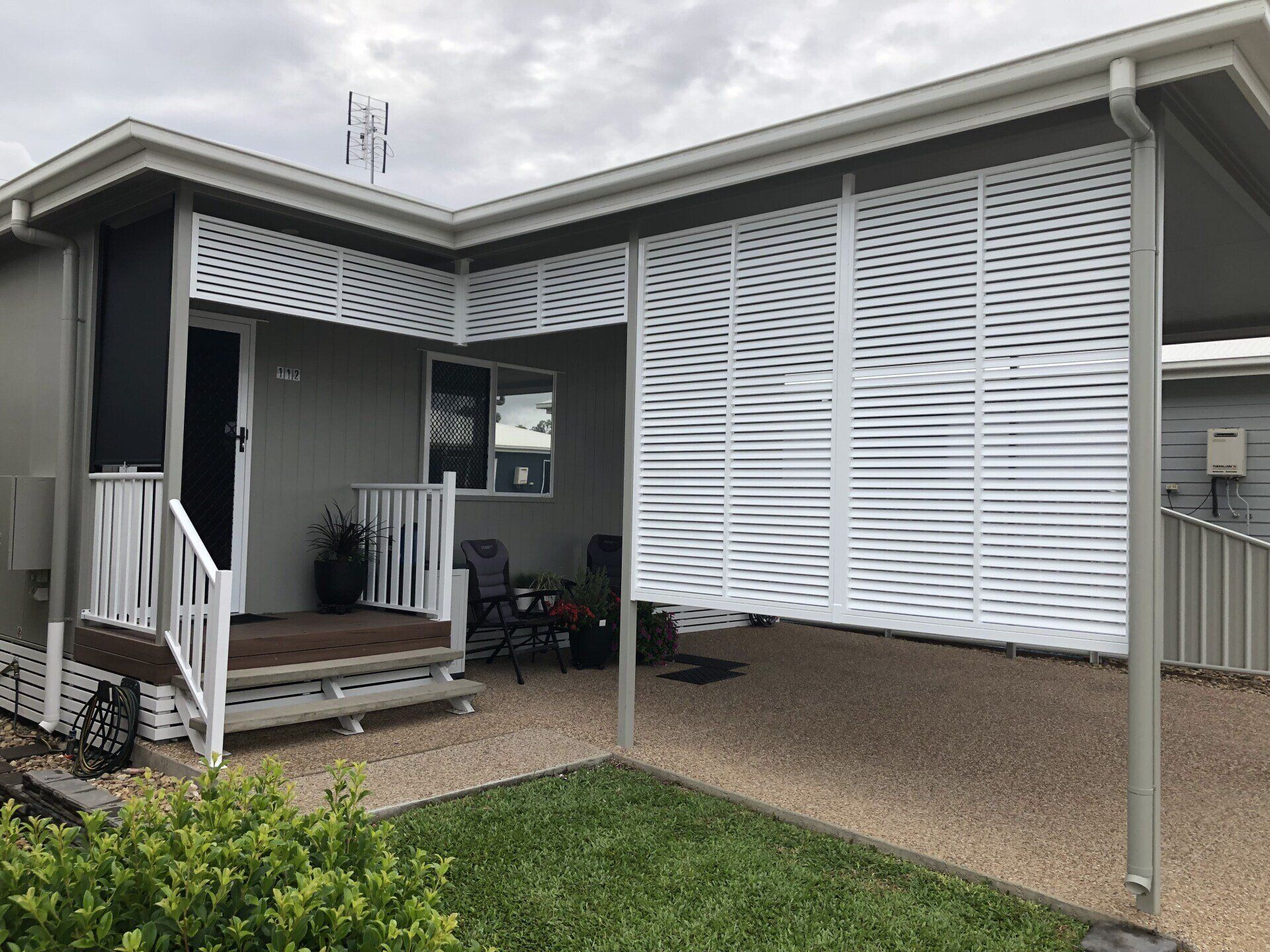 The House And White Lattice Side — Lifestyle Aluminium Lattice in West End, QLD