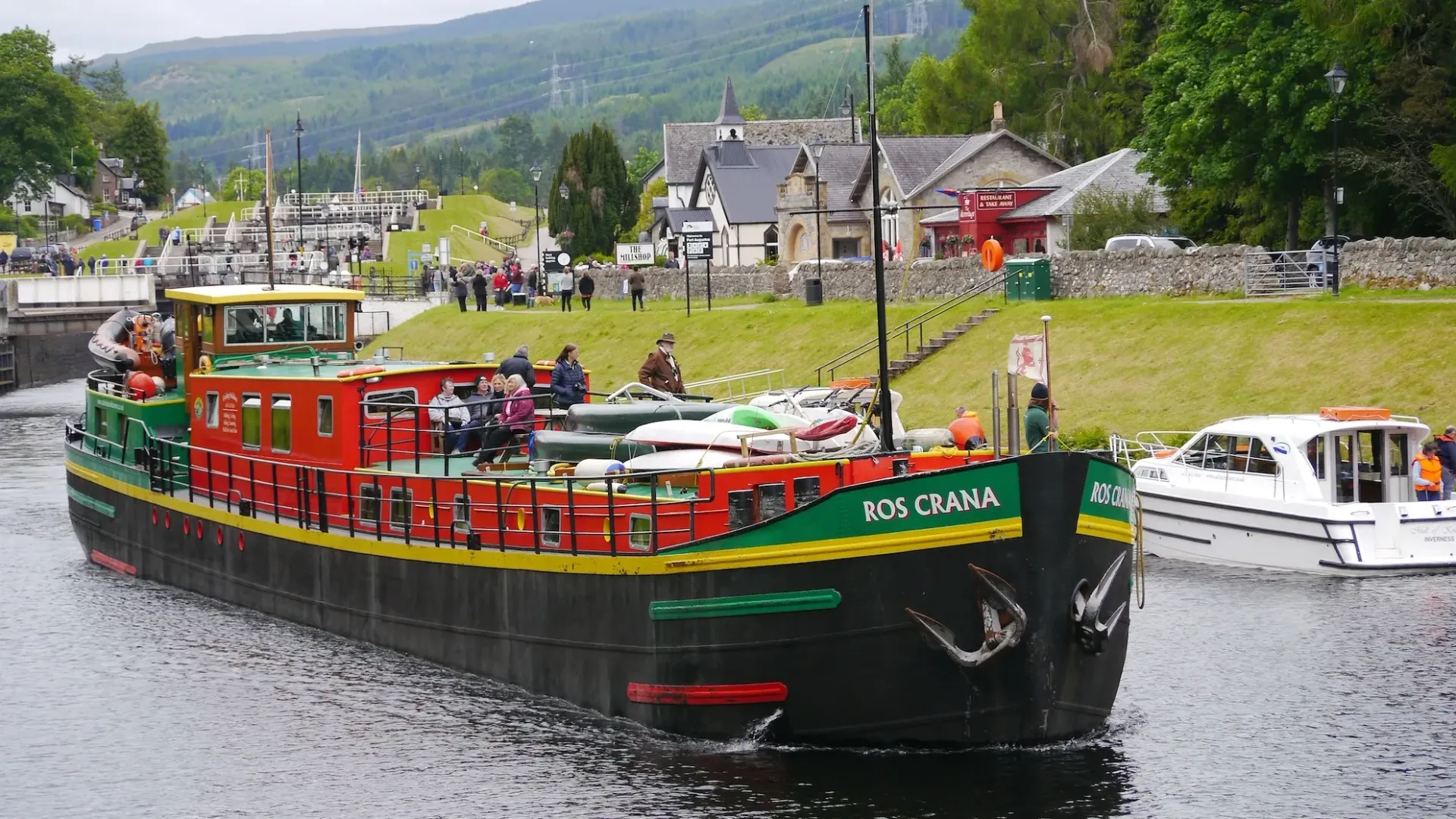 Colorful barge 