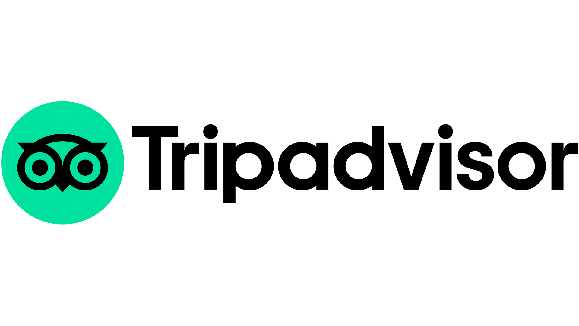 Tripadvisor logo with a green owl icon and black text.
