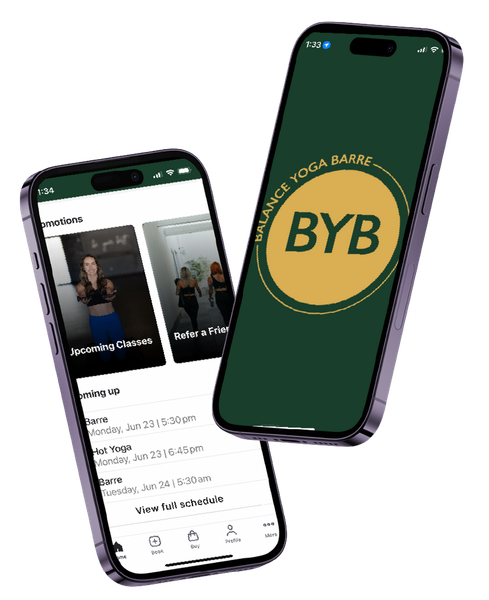 Two smartphones displaying the 