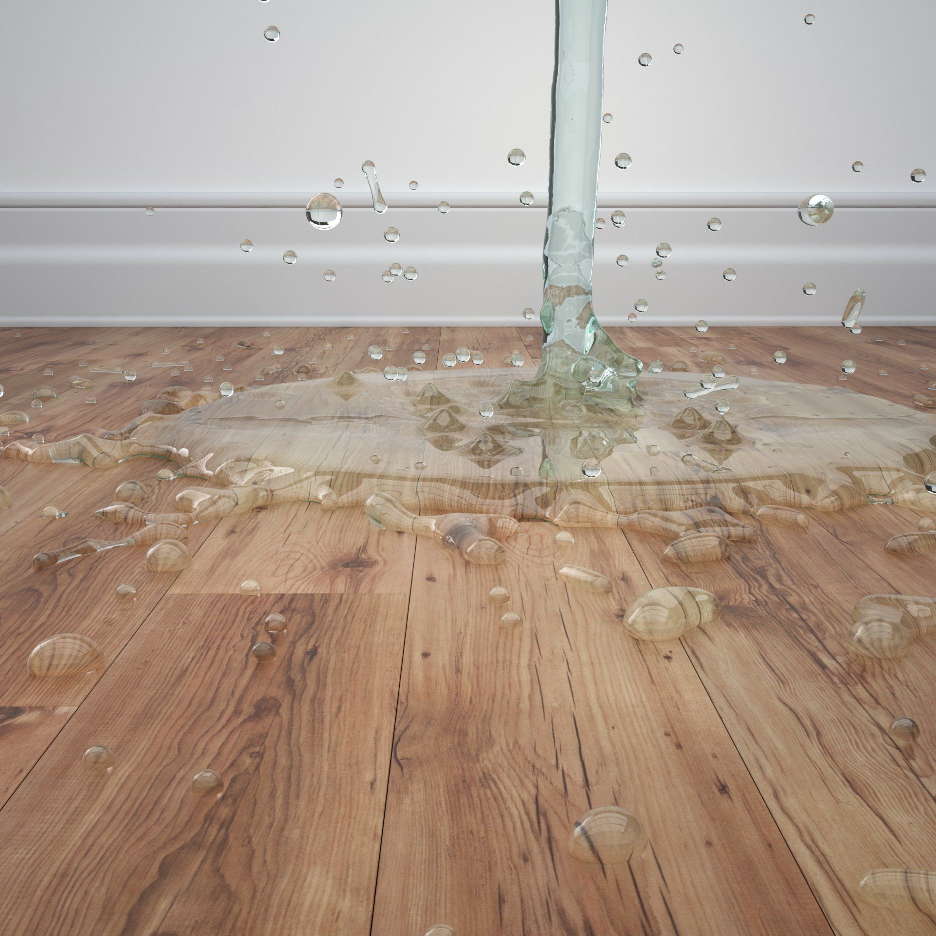 water damage wood floors