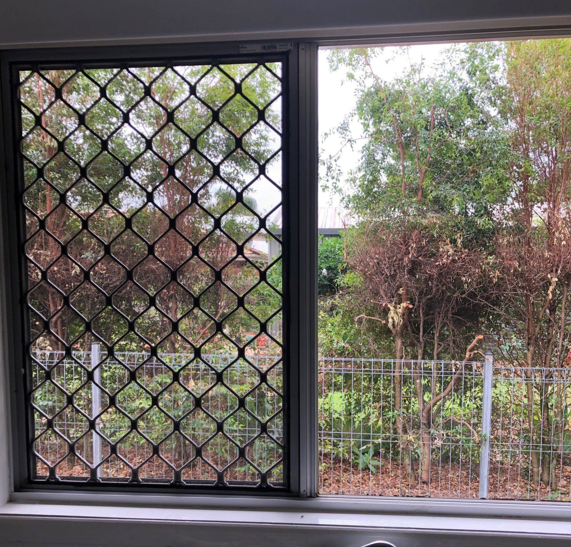 Old Security Screens Before — Sunshine Coast, QLD — Amsafe Security