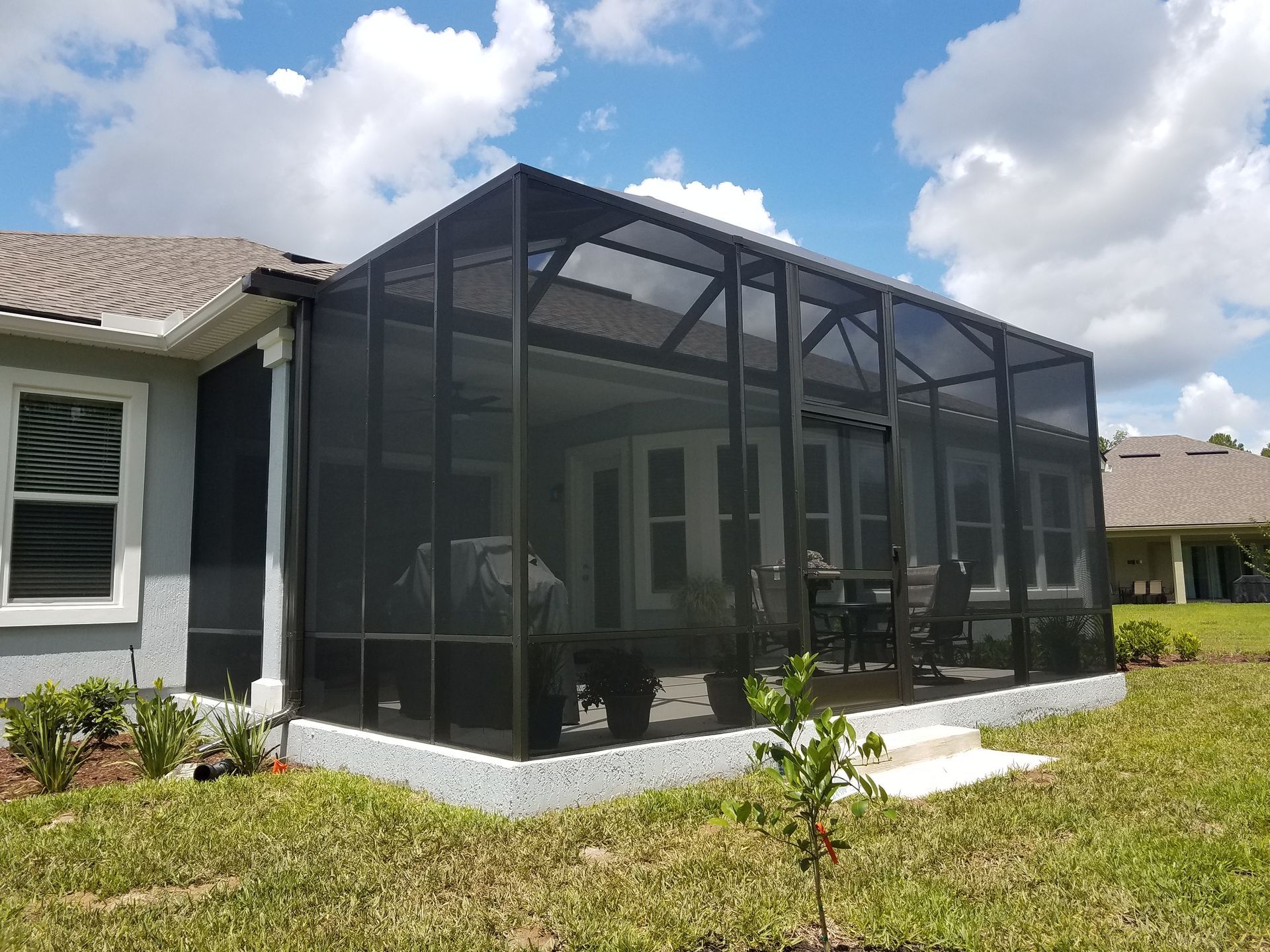 Front Yard With Glass — Orange Park, FL — Backyard Creations