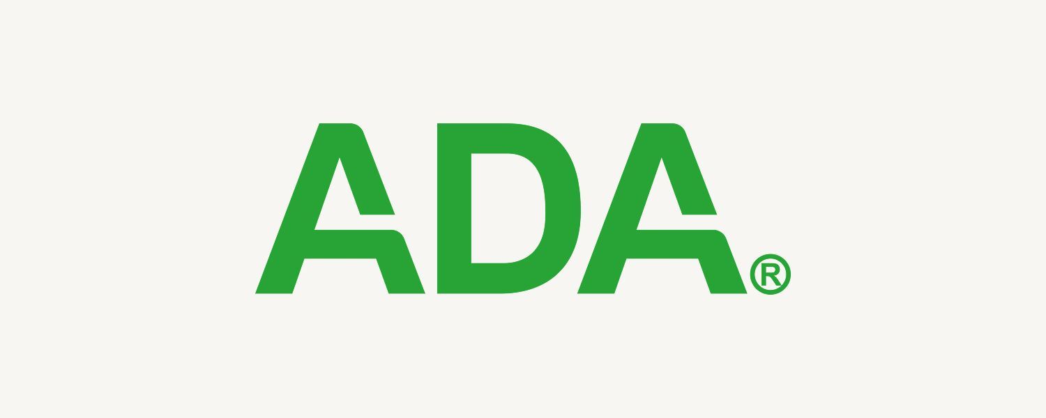 The ada logo is green and white on a white background.
