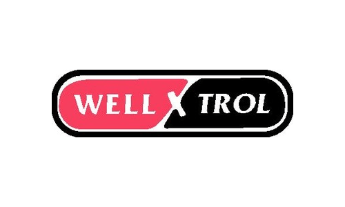 A red and black well x trol logo on a white background.