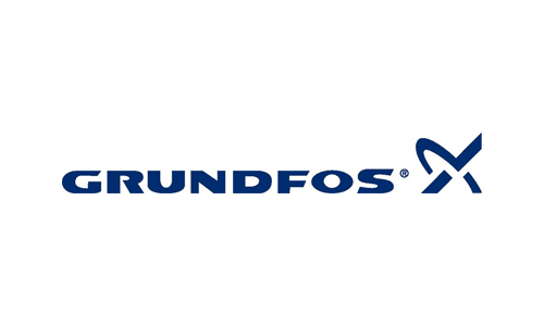 The grundfos logo is on a white background.