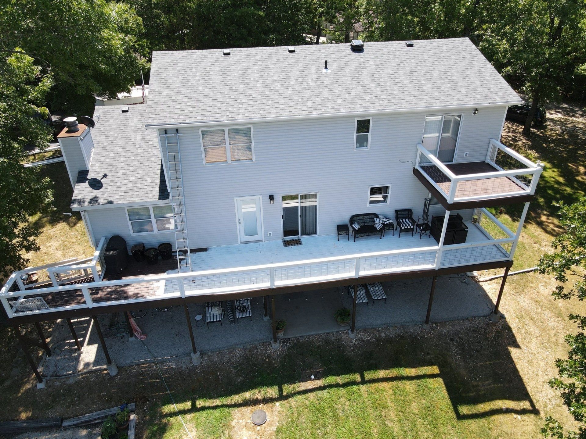 Aerial Shot of a House — Ozark, MO — Finley Roofing