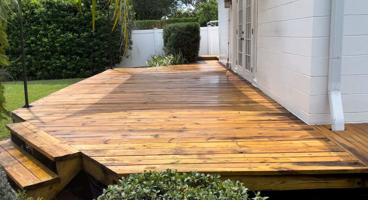 Nice wooden deck — Orlando, FL — Power House Wash