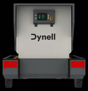 Eine Dynell-Box mit einem Display darauf