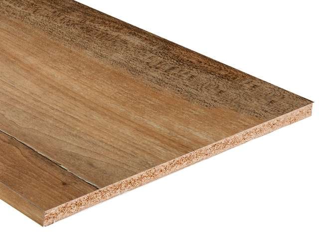 Top cucina in legno scuro