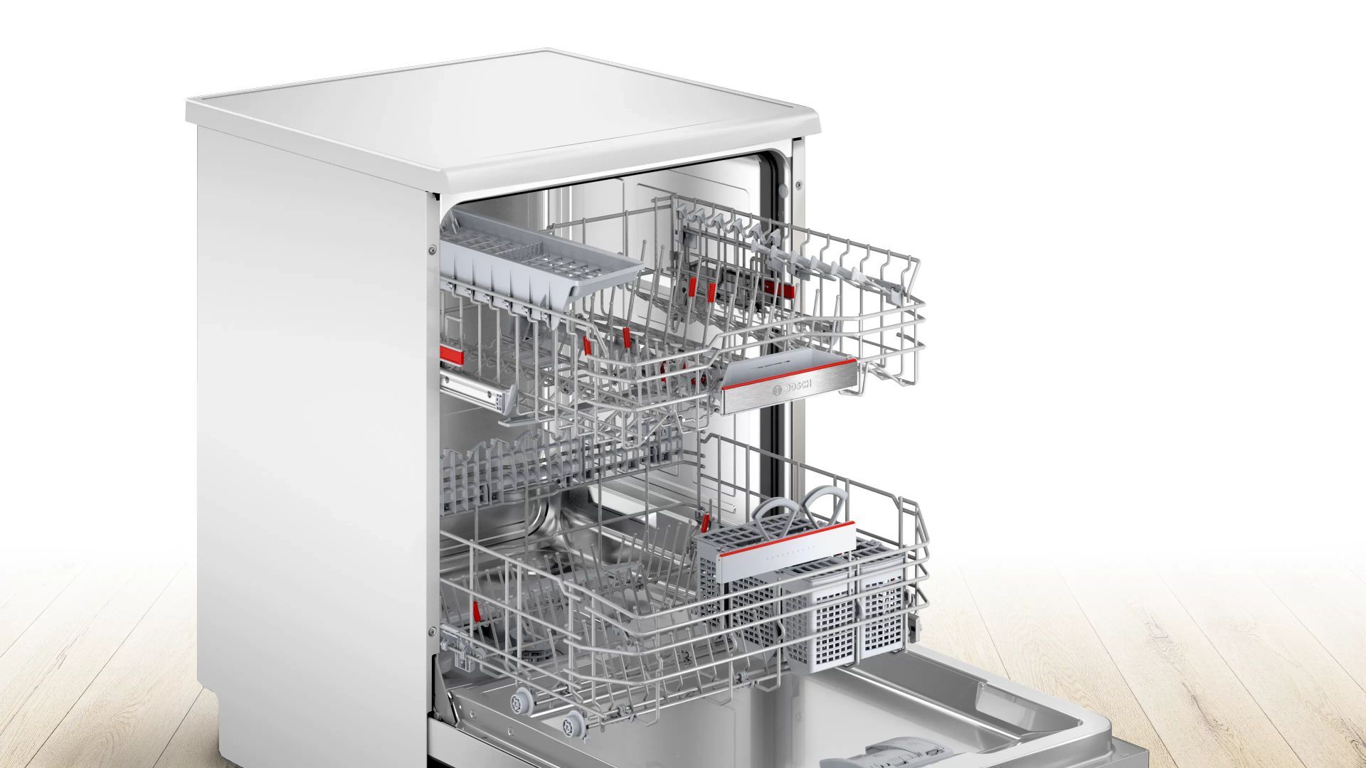 BOSCH博世 6系列 獨立式洗碗機 60 cm 白色 SMS6HAW10X