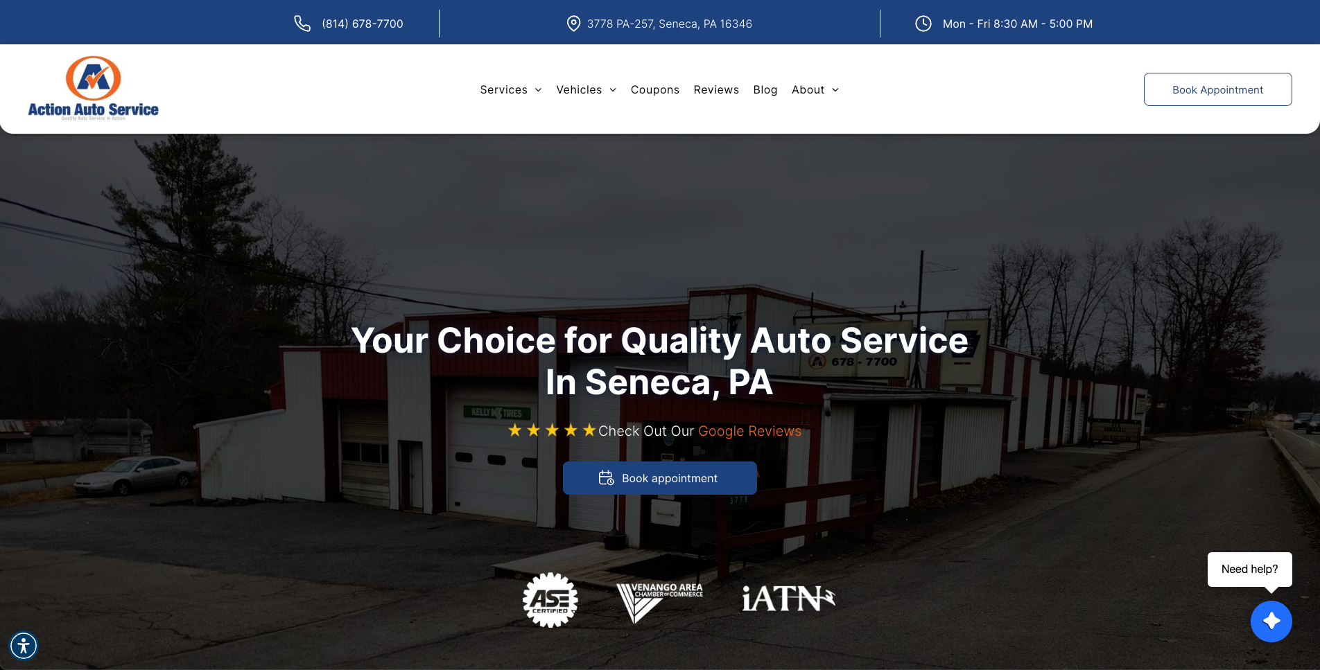 Auto Service in Seneca, PA | Action Auto Service