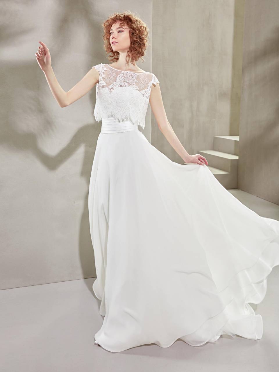 Abito da sposa con pizzo