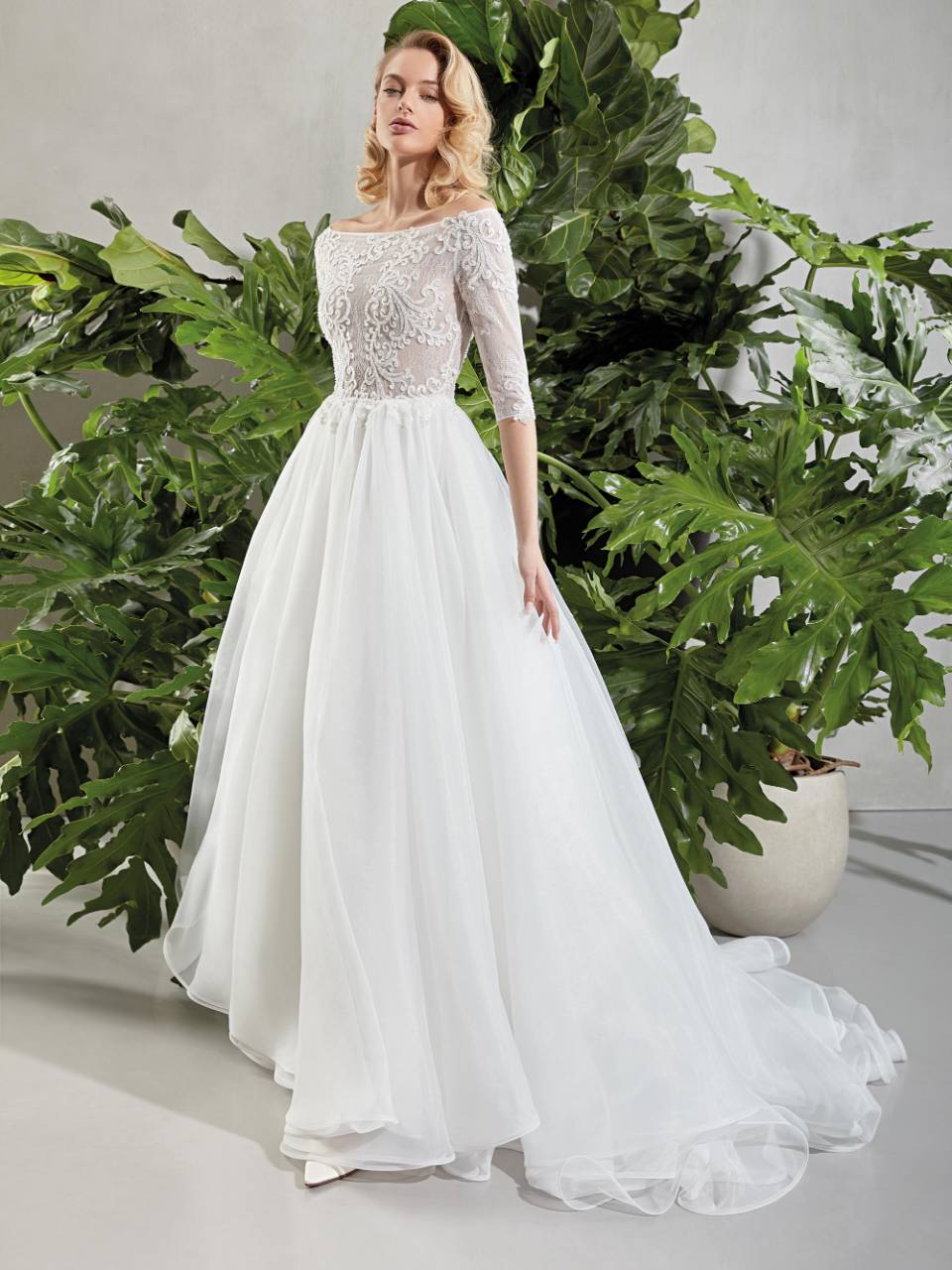 Abito da sposa maniche lunghe