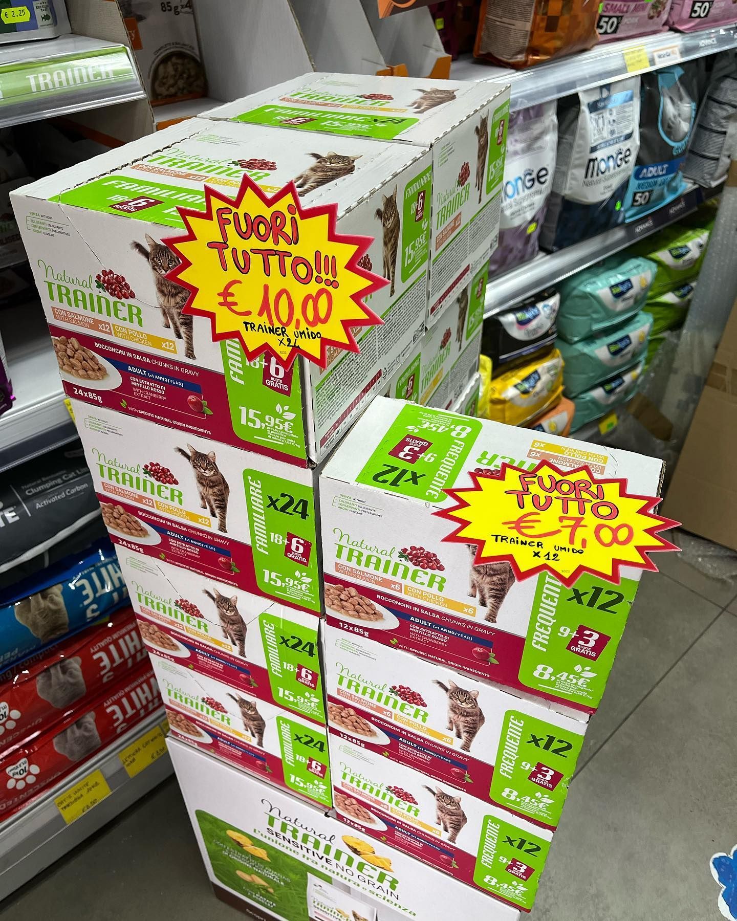 cibo per gatti del marchio Natural Trainer in offerta