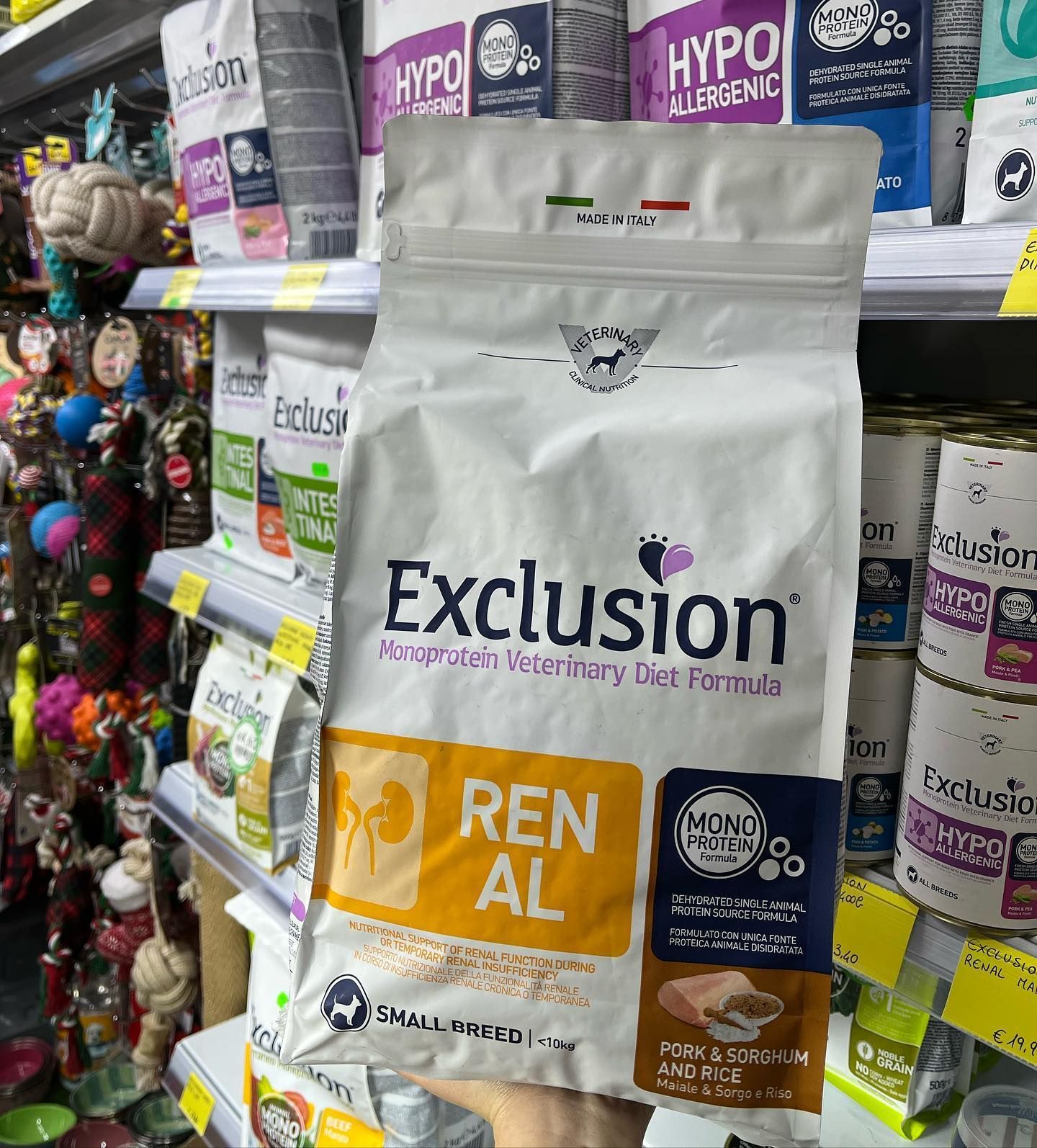 crocchette per animali Exlusion