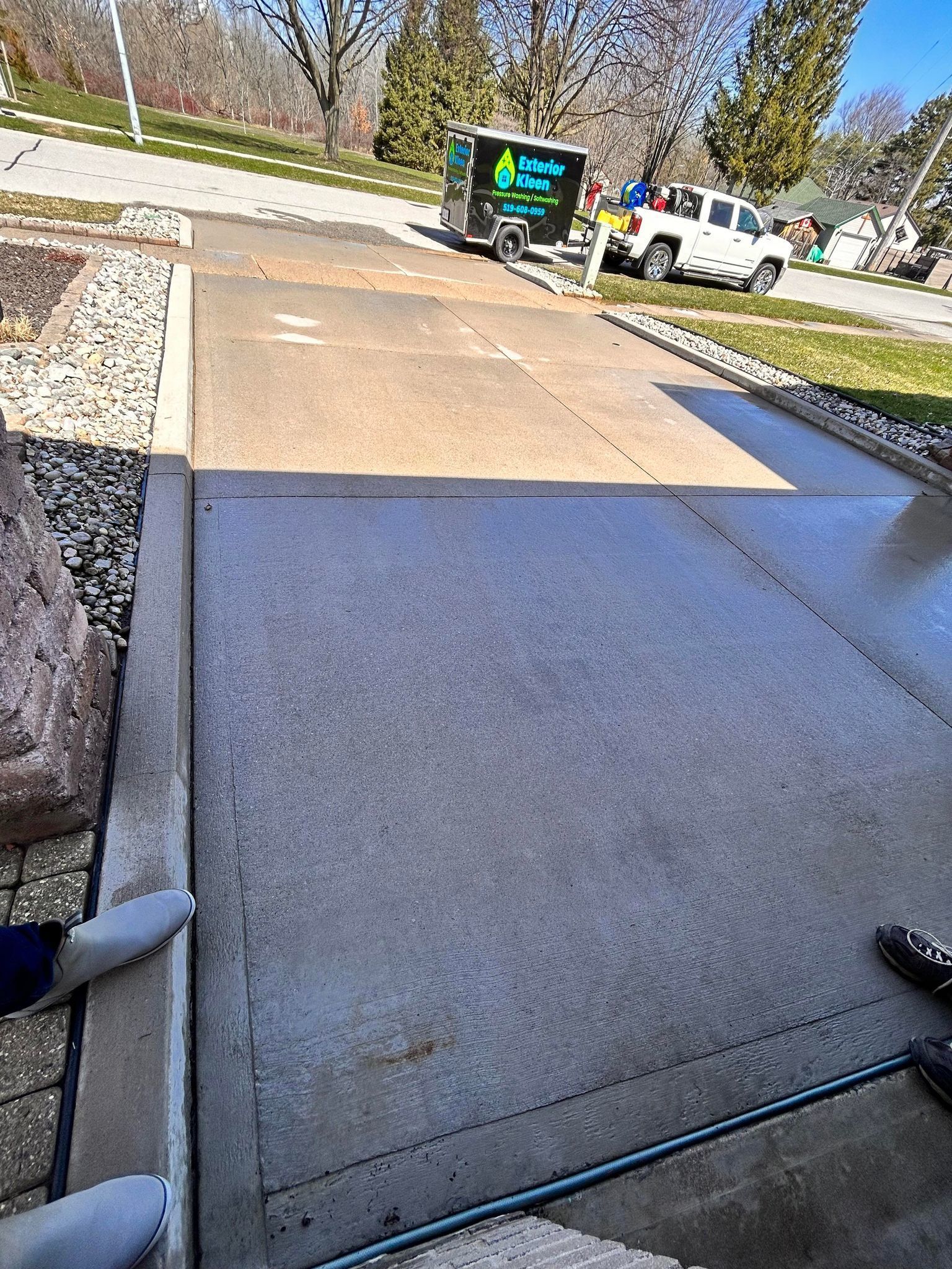 Professional Driveway Power Washing Services After | Exterior Kleen