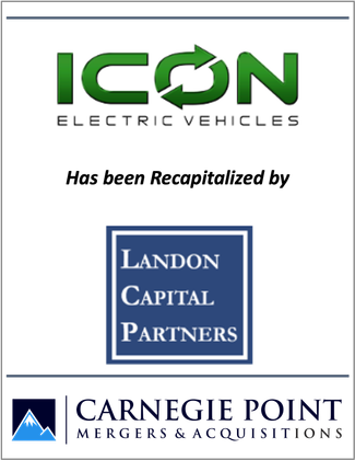 Icon electric vehicles has been recapitalized by landon capital partners