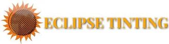 Eclipse Tinting logo with a sunflower and gold text.