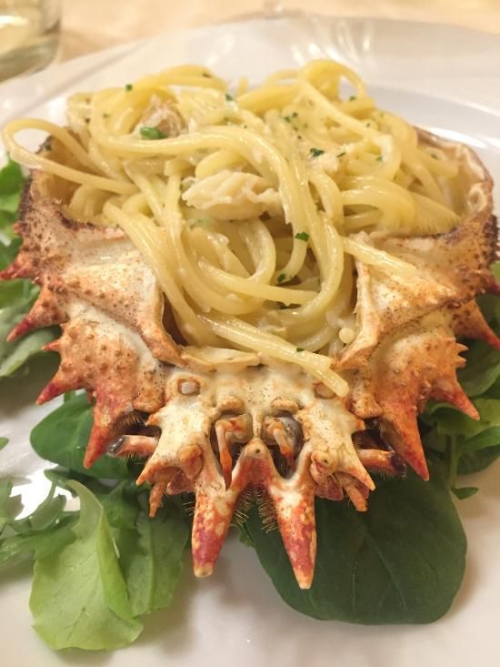 spaghetti con scampi